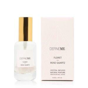 DEFINEME Floret - Rose Quartz Crystal Infused Perfume Mist NEW
